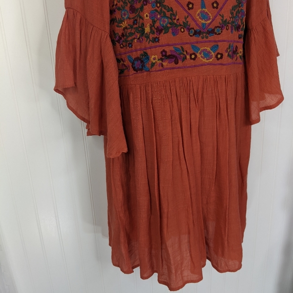 UMGEE Boho Bliss Embroidered Swing Dress Sz S - Picture 5 of 12